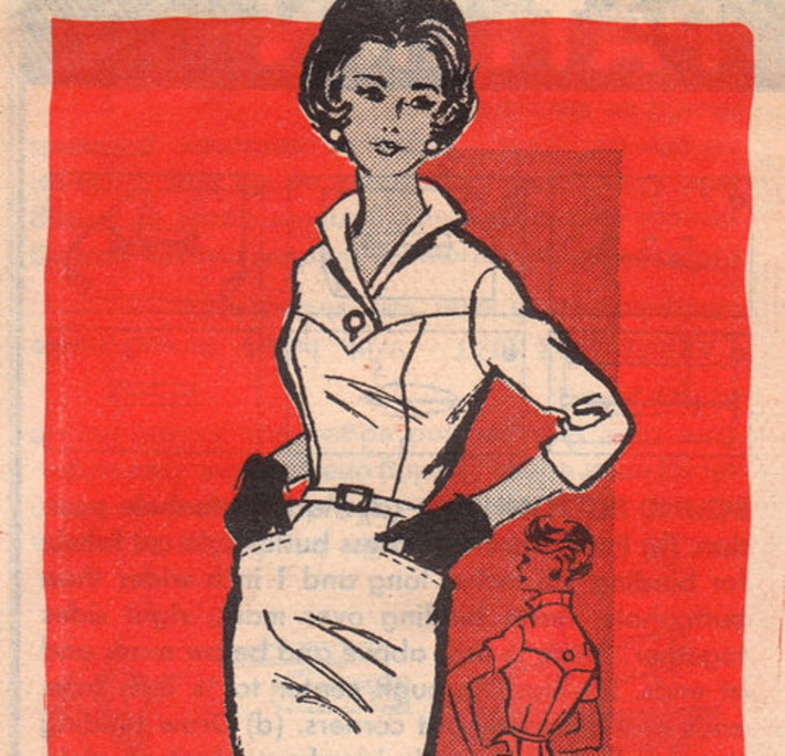 Delicious 1960s Wiggle Dress Pattern 4906 Size by OneMoreCupOfTea | Antiques & Vintage Collectibles | Scoop.it