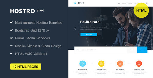 Hostro Hosting Html Template Hosting