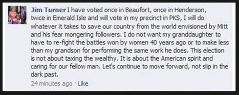 NC Democrat Says He’s Voted Four Times For Obama Already – Will Vote 5th Time on Election Day | News You Can Use - NO PINKSLIME | Scoop.it