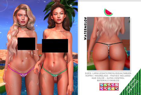 Cow Thong MIIX Event August 2022 Group Gift by WATERMELON | Teleport Hub - Second Life Freebies | Second Life Freebies | Scoop.it