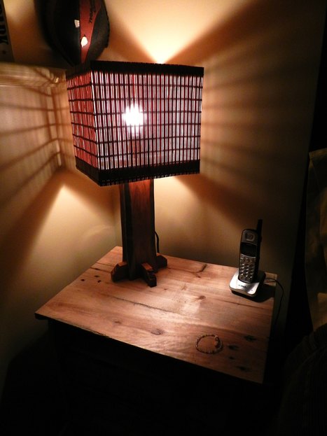 Lampe En Bois Recyclé - Lamp Made From Recycled Wood | 1001 Pallets ideas ! | Scoop.it