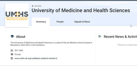 The University of Medicine and Health Sciences on Crunchbase | Medical School | Scoop.it