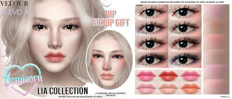 Lia Skin Ve Frost For Lelutka EvoX January 2023 Group Gift by Demicorn | Teleport Hub - Second Life Freebies | Second Life Freebies | Scoop.it