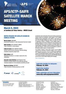 APS/ICTP-SAIFR Satellite March Meeting, Session on Complex Systems | CxConferences | Scoop.it