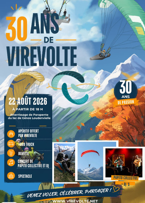 Virevolte, l'&eacute;cole de parapente de Loudenvielle f&ecirc;te ses 30 ans | Vall&eacute;es d'Aure & Louron - Pyr&eacute;n&eacute;es | Scoop.it