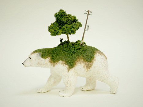 Miniature world created on the back of toy animals by Maico Akiba | Art Installations, Sculpture, Contemporary Art | Scoop.it