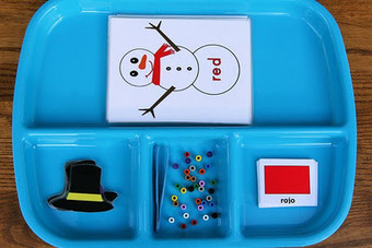 PreKandKSharing: Montessori-Inspired Snowman Color Activities | Learn Spanish | Scoop.it