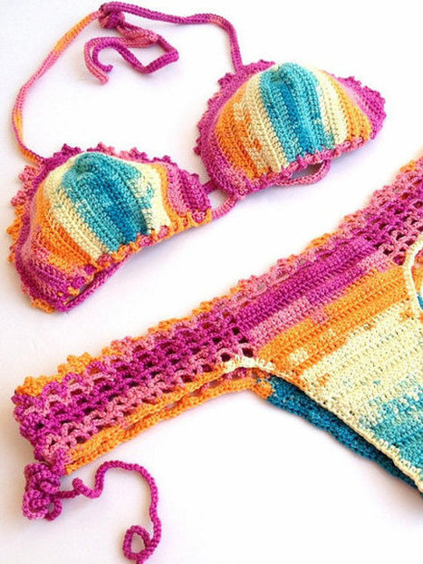 Swimwear Swimsuit Crochet Bikini Womens Clothing BeachWear Brazilian Bikini Bottom Crochet Bikini Top Summer String senoaccessory | Fashion | Scoop.it