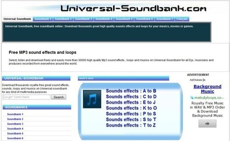 Universal Soundbank, una enorme colección de sonidos y efectos para descargar gratis | TIC & Educación | Scoop.it