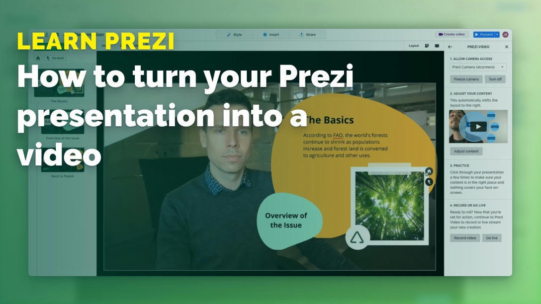 How to turn your Prezi presentation into a vide...