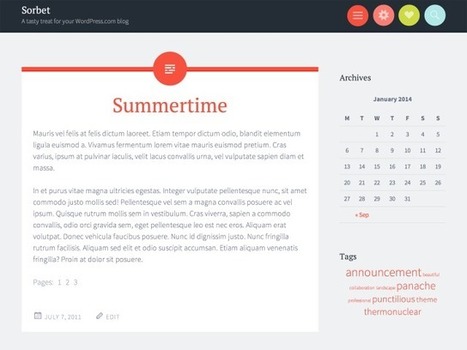 Top 30 Free WordPress Themes 2014 • 1stwebdesigner | Wordpress templates | Scoop.it