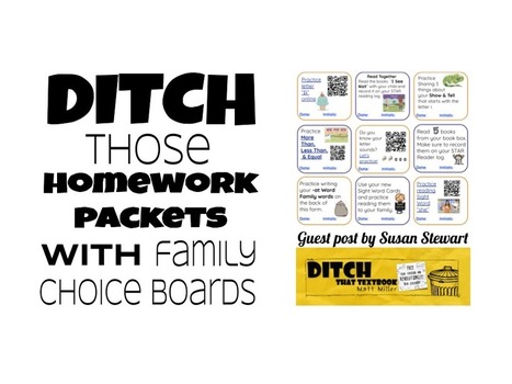 Ditch those homework packets with family choice boards by @TechCoachSusan | iGeneration - 21st Century Education (Pedagogy & Digital Innovation) | Scoop.it