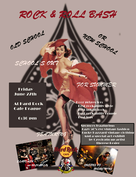 Rock 'n Roll Bash Friday June 27th At Hard Rock Cafe Prague | Rockabilly | Scoop.it