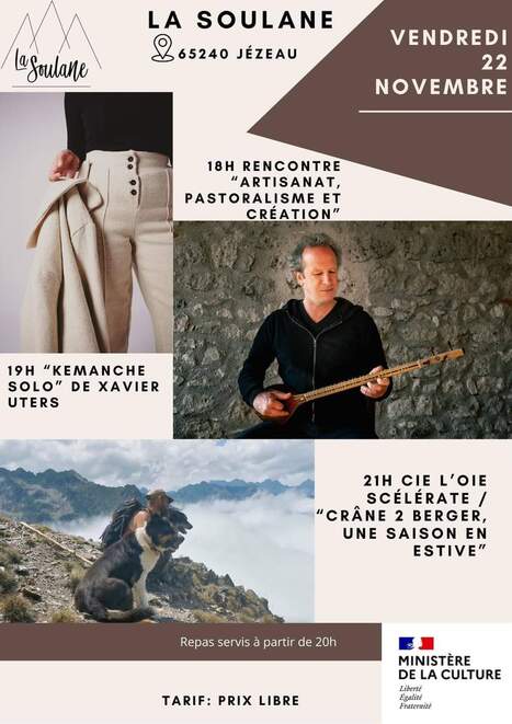 Soirée "Pastoralisme, artisanat et création contemporaine" vendredi 22 novembre à La Soulane, Jézeau | Vallées d'Aure & Louron - Pyrénées | Scoop.it