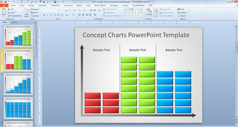 Free Creative Bar Chart PowerPoint Template | Free Business PowerPoint Templates | Scoop.it