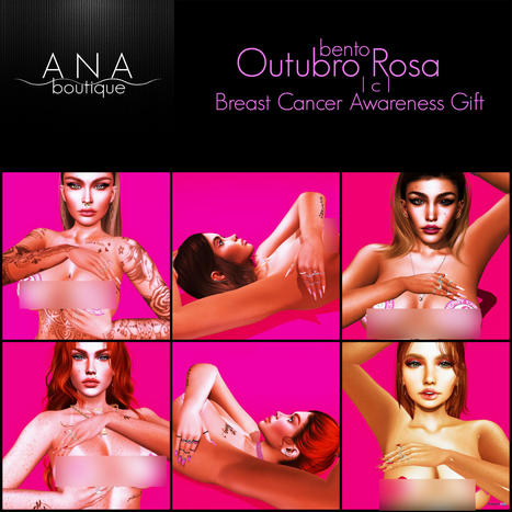 Outubro Rosa Breast Cancer Awareness Bento Poses October 2021 Gift by Ana Boutique | Teleport Hub - Second Life Freebies | Second Life Freebies | Scoop.it