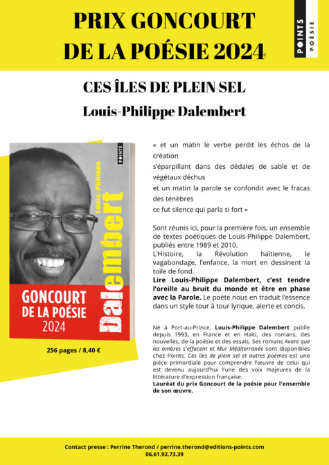 Le prix Goncourt de la poésie à Louis-Philippe Dalembert | Poezibao | Scoop.it