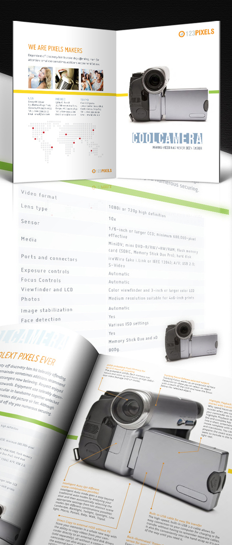 123Pixels camera flyer InDesign Template | InDesign templates | Scoop.it
