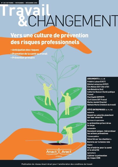 Travail & changement – Vers une culture de prévention des risques professionnels | Prévention du risque chimique | Scoop.it