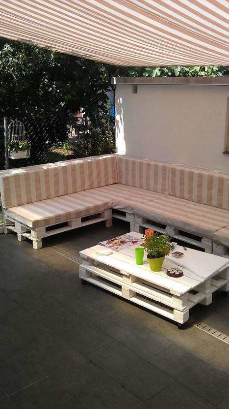 Terrace Pallet Sofa | 1001 Pallets ideas ! | Scoop.it