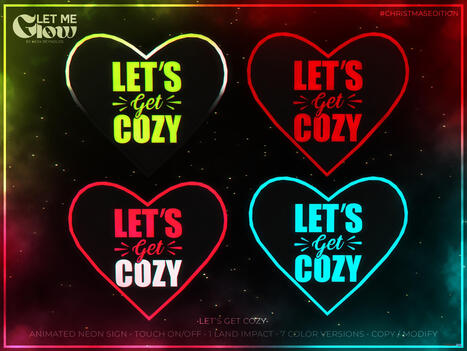 Let’s Get Cozy Neon Sign December 2025 Group Gift by LET ME GLOW | Teleport Hub - Second Life Freebies | Second Life Freebies | Scoop.it