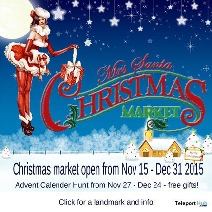 Mrs Santa Christmas Market - Advent Calender Hunt | Teleport Hub - Second Life Freebies | Teleport Hub | Scoop.it