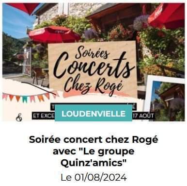 Concert Chez Rogé le 1er août à 20h 30 à Loudenvielle | Vallées d'Aure & Louron - Pyrénées | Scoop.it