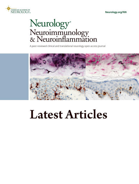 Anti-NMDAR Encephalitis in the Netherlands, Focusing on Late-Onset Patients and Antibody Test Accuracy | Neurology Neuroimmunology & Neuroinflammation | AntiNMDA | Scoop.it
