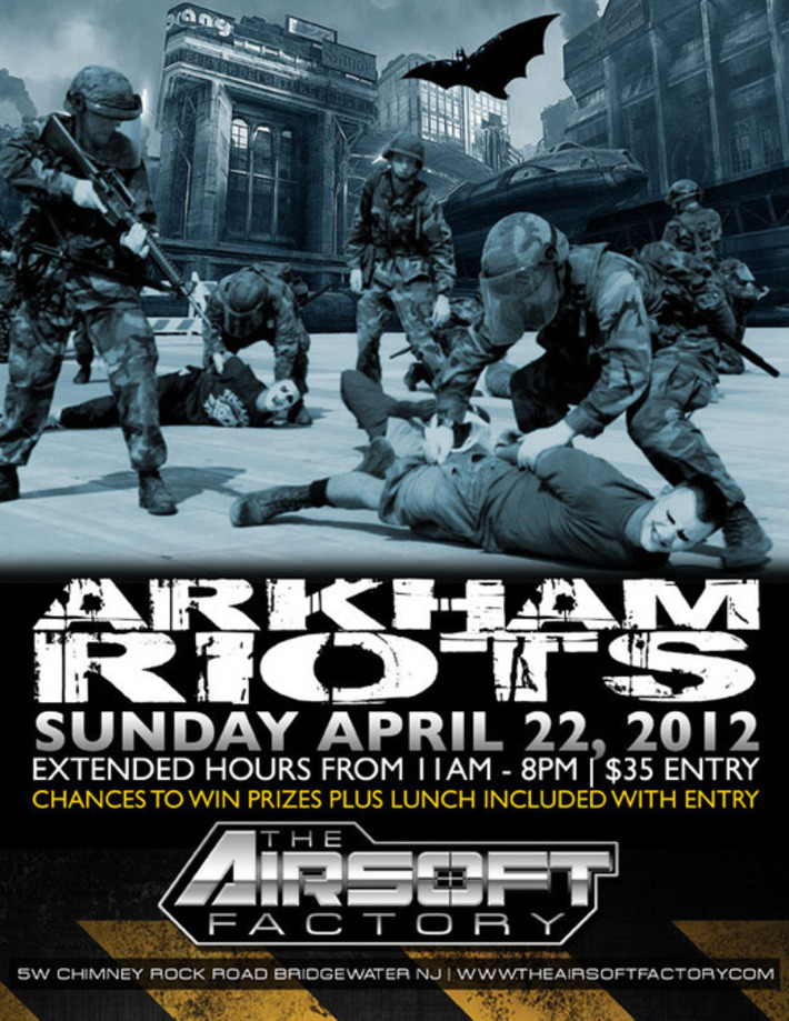 Arkham Riots @ The Airsoft Factory! | Thumpy's 3D Airsoft & MilSim EVENTS NEWS ™ | Scoop.it