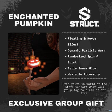 Enchanted Pumpkin October 2026 Group Gift by [STRUCT.] | Teleport Hub - Second Life Freebies | Second Life Freebies | Scoop.it