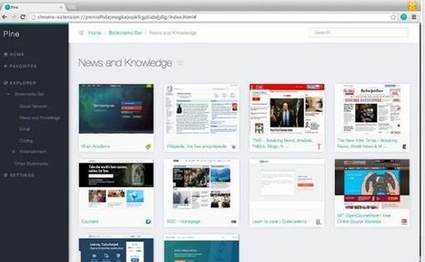 Pine, extensión para Chrome que nos permite navegar por nuestros marcadores de forma diferente | TIC & Educación | Scoop.it