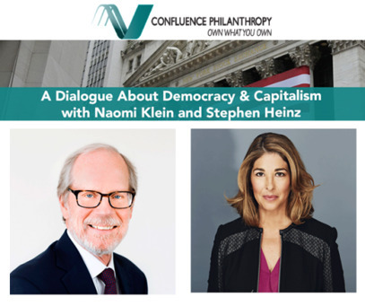 A Dialogue about Democracy & Capitalism with Naomi Klein and Stephen Heintz | Global Public Goods and Bads, Culture, Social Policy, Population and Migration, NGO's, NonProfit | Scoop.it