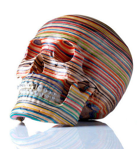 Sculptures made from Old Skateboard Decks | 1001 Creative ideas ! | Scoop.it