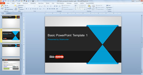 Free Basic PowerPoint Template | Free Templates for Business (PowerPoint, Keynote, Excel, Word, etc.) | Scoop.it