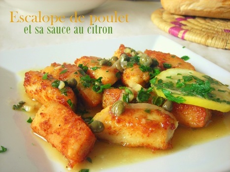 poulet sauce au citron | Plats et recettes rapides, idées de menu de semaine sain et facile | Scoop.it