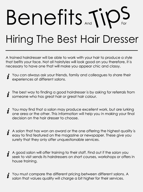 Benefits And Tips For Hiring The Best Hair Dres