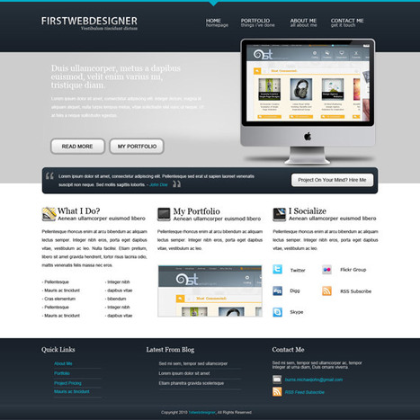 1stDelicious: Create A Simple Clean Portfolio Layout In Photoshop | photoshop ressources | Scoop.it