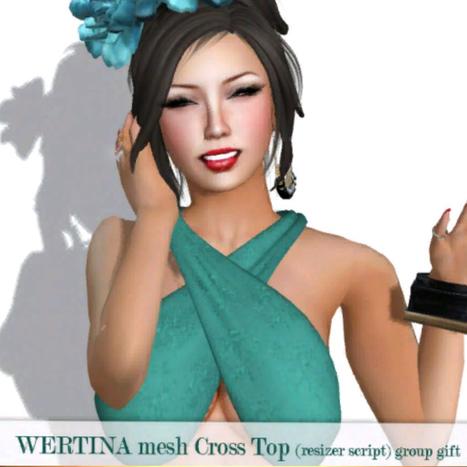 Mesh Cross Top Group Gift by WERTINA | Teleport Hub | Teleport Hub | Scoop.it