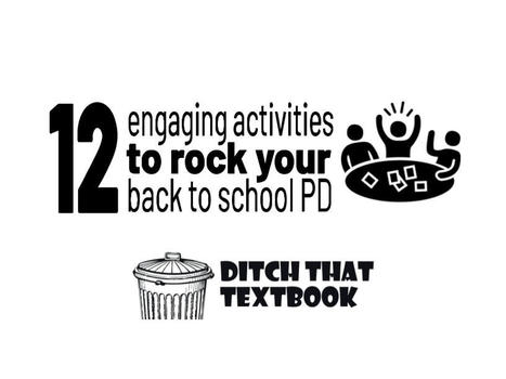 12 engaging activities to rock your back to school via ditch that textbook  | iGeneration - 21st Century Education (Pedagogy & Digital Innovation) | Scoop.it
