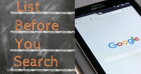 Richard Byrne: Free Technology for Teachers: Have Students Make Lists Before Starting Web Search | ED 262 Research, Reference & Resource Skills | Scoop.it