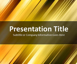 Pixels Gold PowerPoint Template | PowerPoint and Presentations | Scoop.it