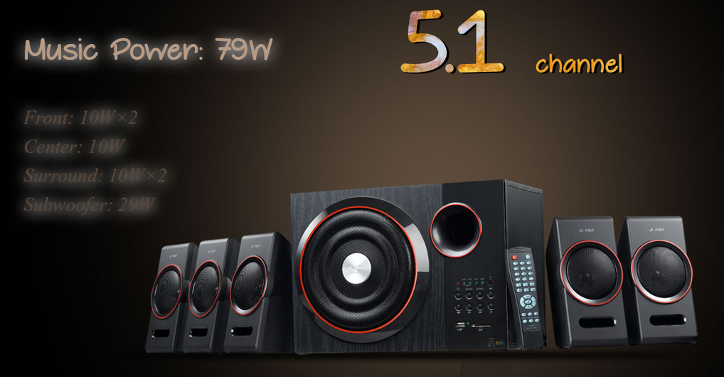 f&d f3000u 5.1 multimedia home theater speaker