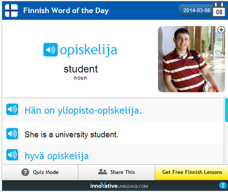 Finnish Word of the Day - Free Finnish Vocabulary and Phrases | 1Uutiset - Lukemisen tähden | Scoop.it