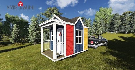 La Puce : une tiny house compacte et colorée pour le fun | Maison ossature bois écologique | Scoop.it