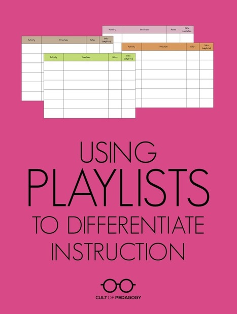 Using Playlists to Differentiate Instruction by Jennifer Gonzalez | iGeneration - 21st Century Education (Pedagogy & Digital Innovation) | Scoop.it