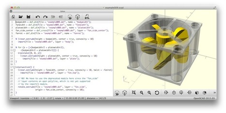 OpenSCAD - The Programmers Solid 3D CAD Modeller | tecno4 | Scoop.it