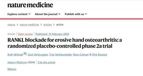 Ruth Wittoek on LinkedIn: Proud to share the results from our Nature Medicine paper that was… | Rheumatology-Rhumatologie | Scoop.it