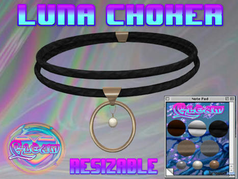 Luna Choker November 2022 Group Gift by GLEAM | Teleport Hub - Second Life Freebies | Second Life Freebies | Scoop.it
