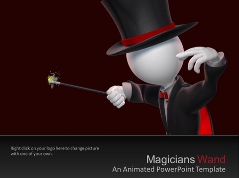 Animated Magicians PowerPoint Template With Magic Wand Illustration | PowerPoint Presentation | Business and Productivity Tools | Scoop.it