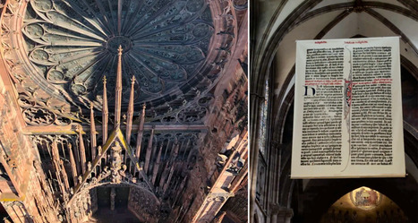 Strasbourg : une page XXL de la Bible de Gutenberg s'expose dans la Cath&eacute;drale | Strasbourg Eurom&eacute;tropole Actu | Scoop.it